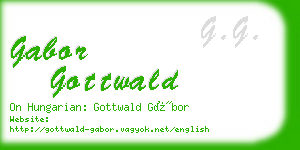 gabor gottwald business card